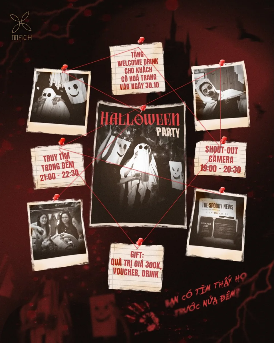 Mạch Halloween party artwork