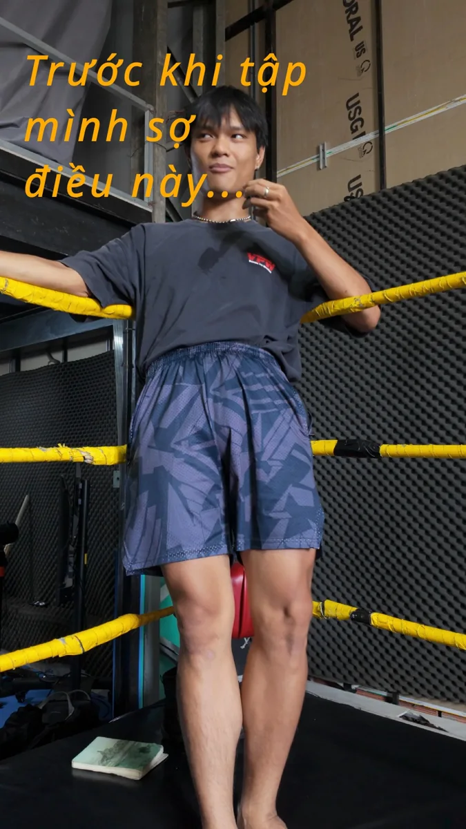 VPW Academy trainee speaking in the wrestling ring