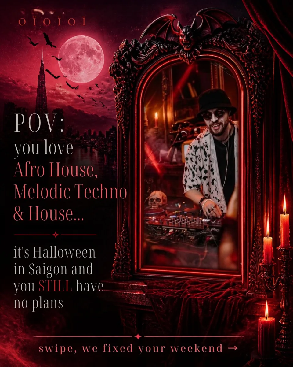 OiOiOi Halloween promotional image for a two-night programme including ETA on 30 and 31 October.