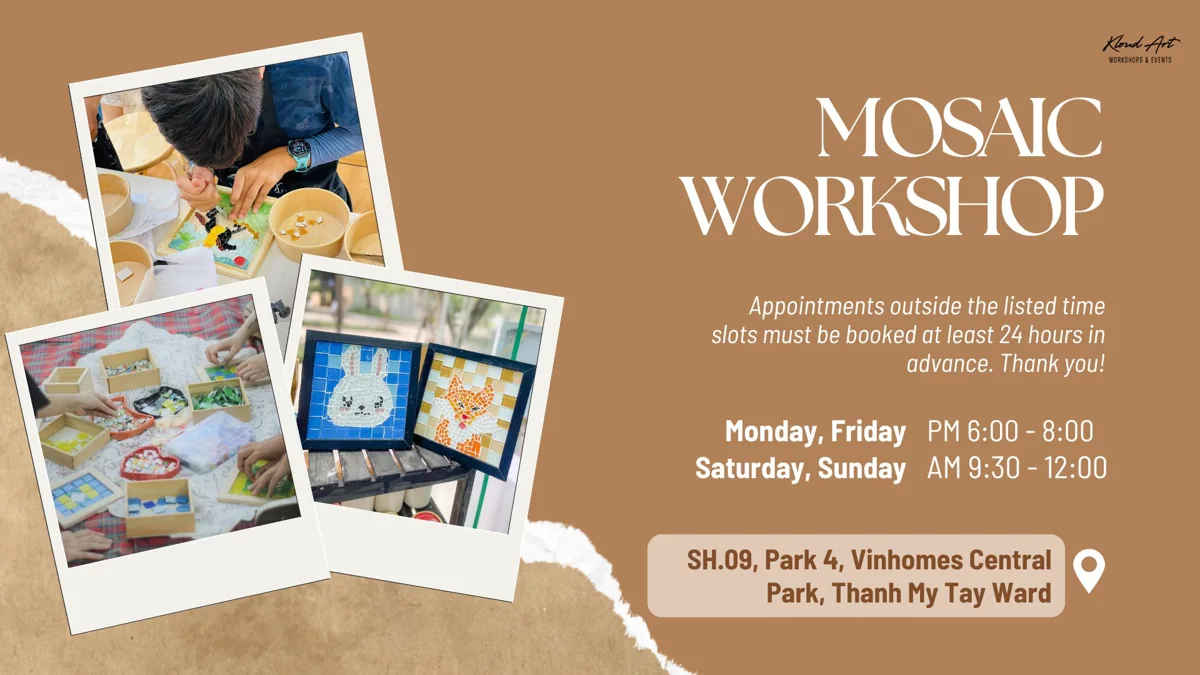 Kloud Art Handmade Pottery Workshop — Vinhomes Central Park poster at Kloud Art — Vinhomes Central Park.