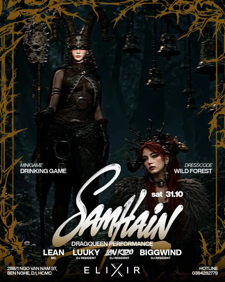 Organizer artwork for Samhain: Halloween Night at Elixir