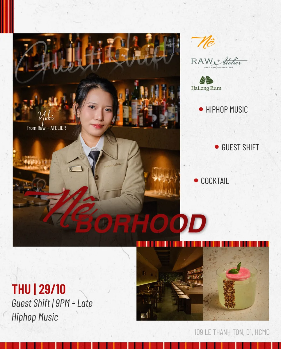 Nê Borhood Yobi guest shift poster for Thursday 29 October at 21:00