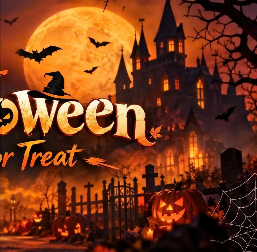 Halloween-themed two-panel artwork for Rex Hotel Saigon’s 26–30 October 2026 set; the images do not show the food.