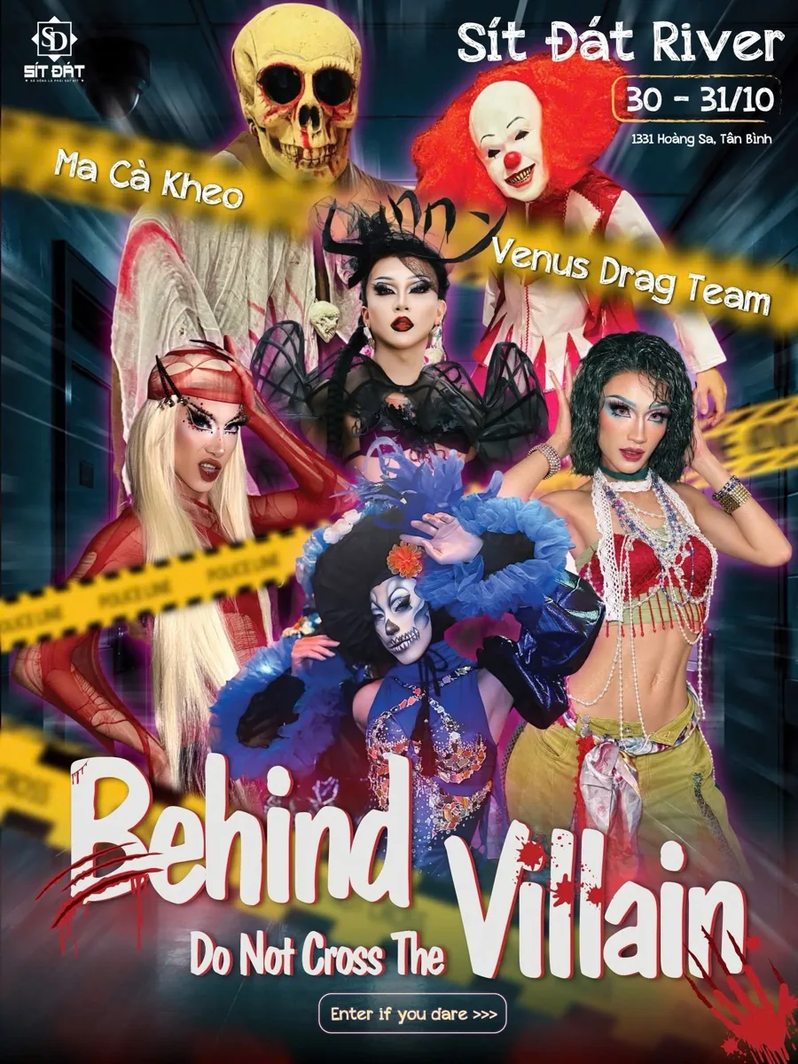 Sít Đát River Dark Carnival flyer; poster spans 30–31 October, caption assigns River to 30 October