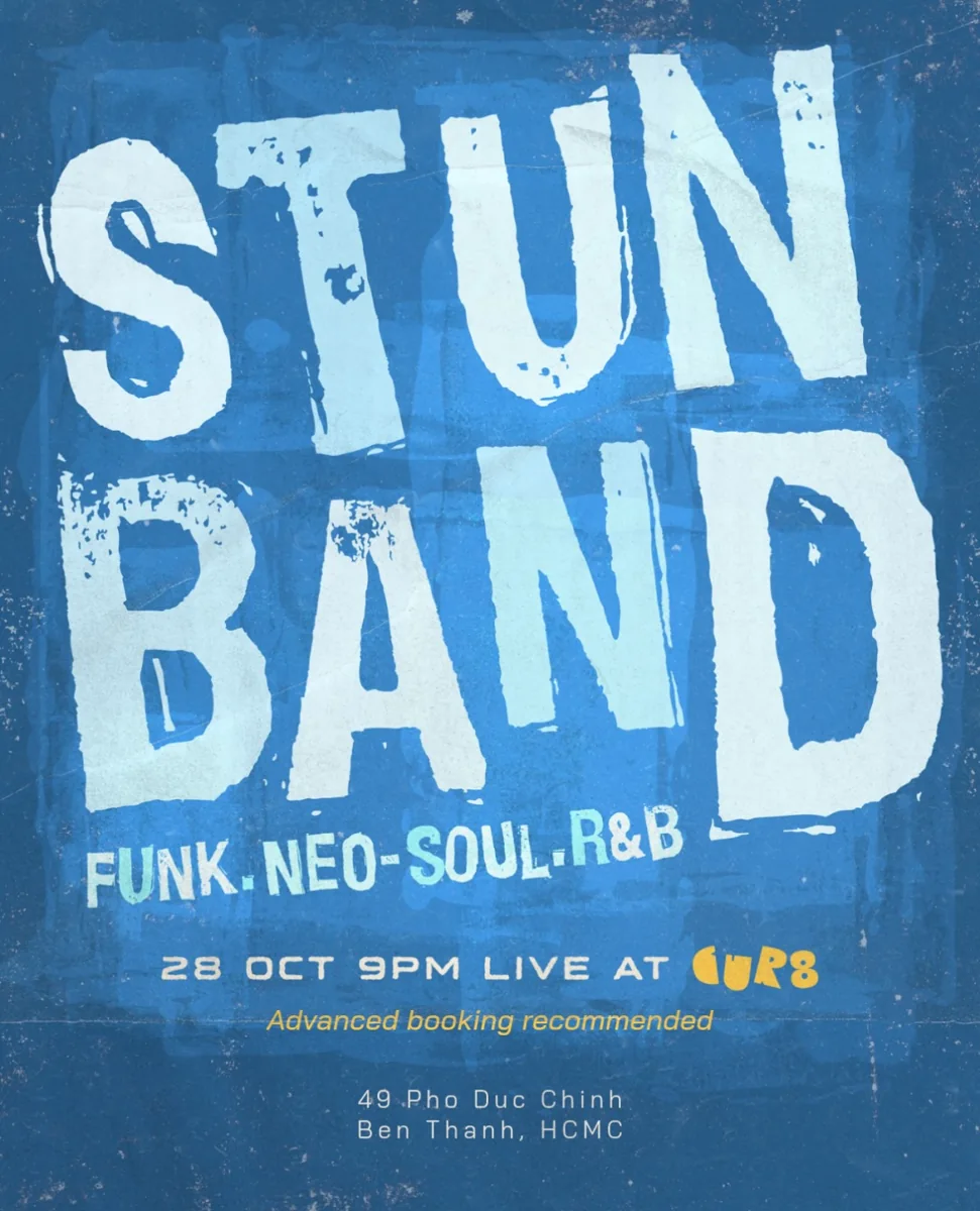 STUN Band at CUR8 poster for October 28 at 9 PM