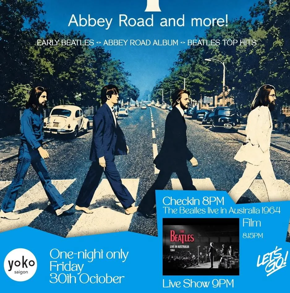 Organizer artwork for Beatles Night: Abbey Road and More.