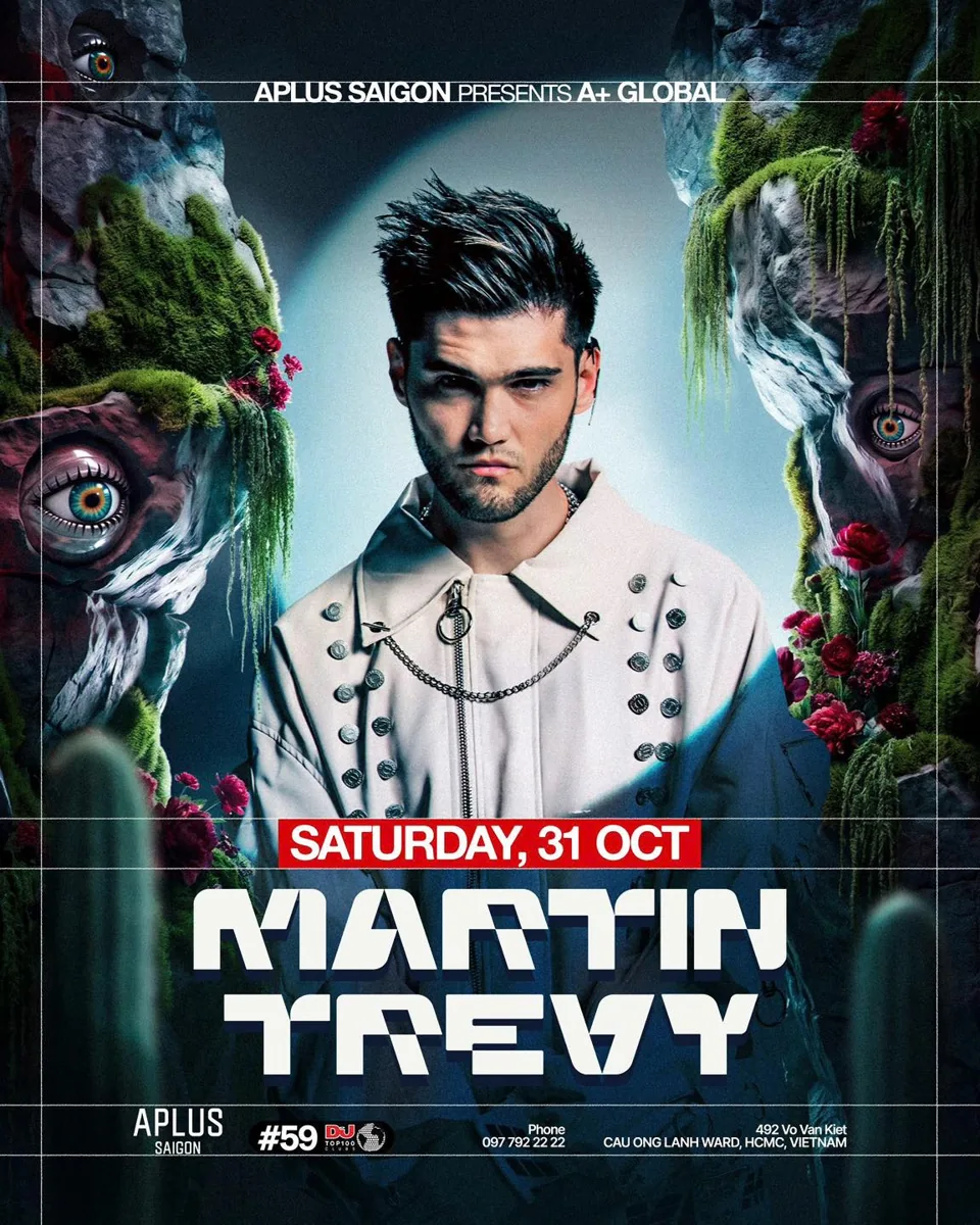 Martin Trevy Saturday 31 October APLUS Saigon event poster