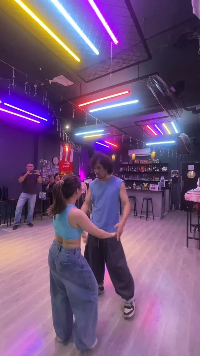 Dancers on the lit dance floor inside La Pachanga Club, 3rd floor, 39A Cô Bắc, District 1