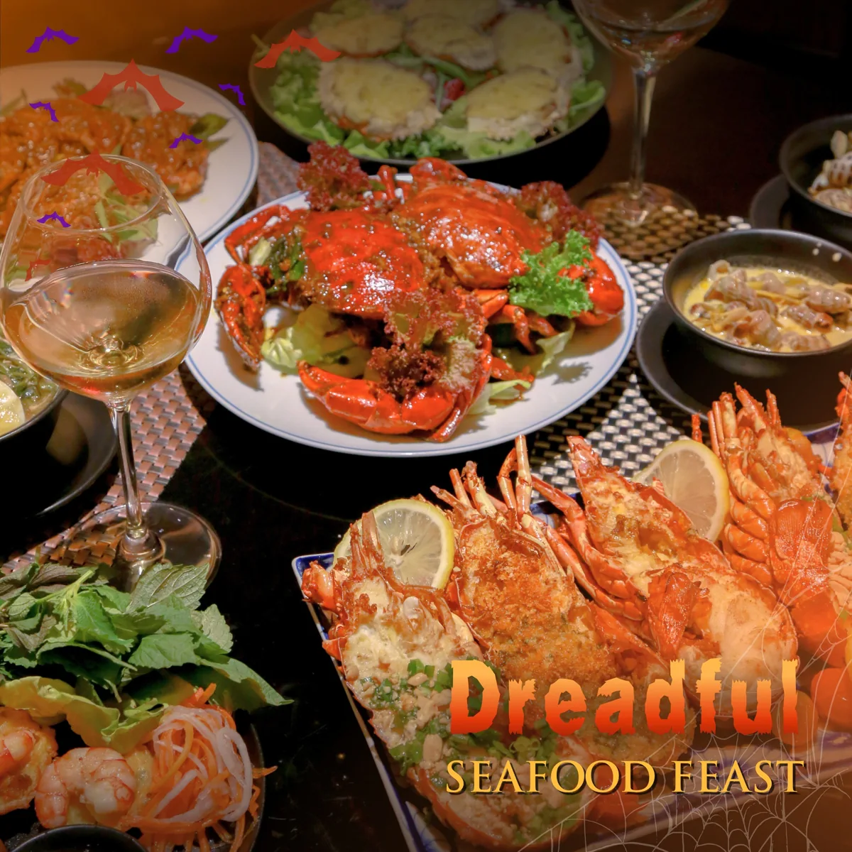 Halloween seafood buffet at NINETEEN