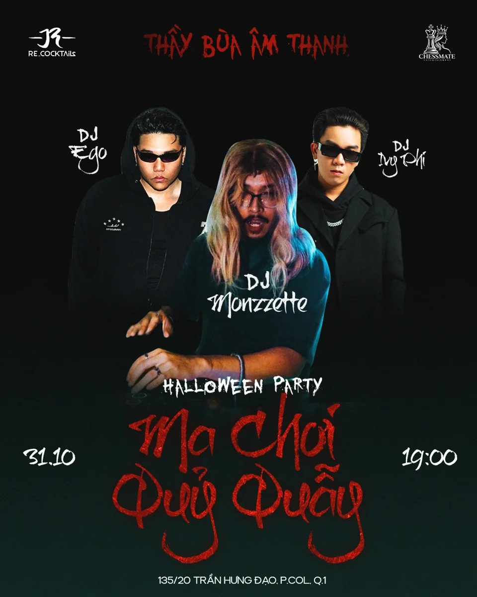 RE × Chessmate Halloween Party event poster
