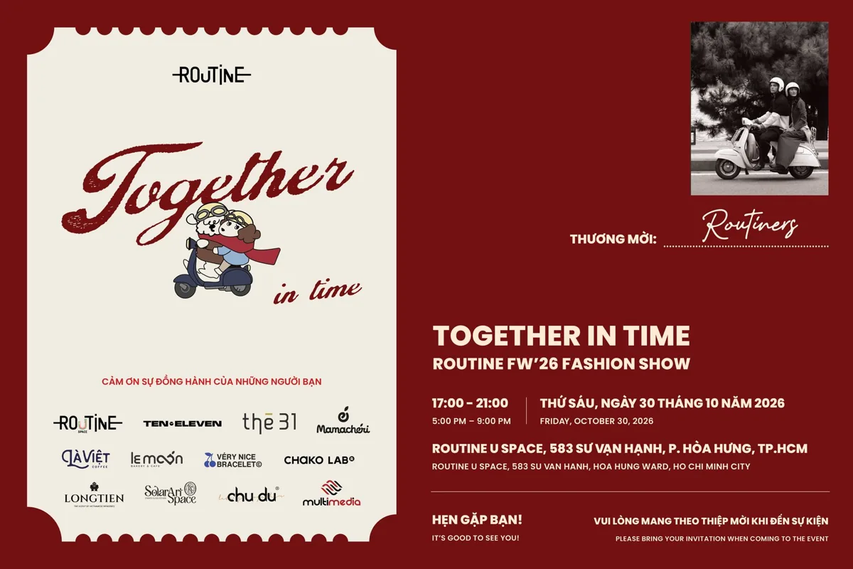 Organizer artwork for Together in Time: Routine FW26 Fashion Show