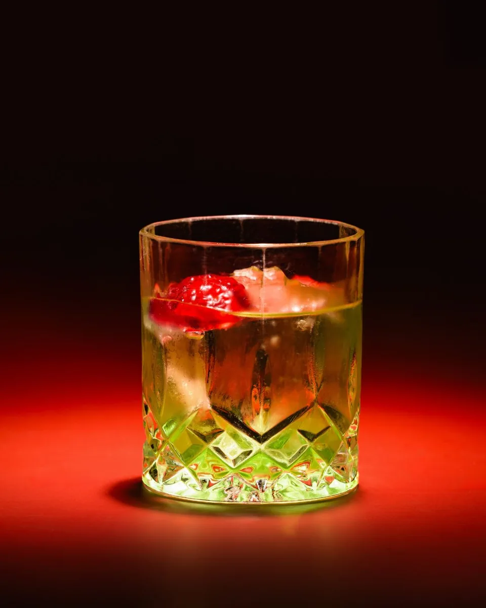 Halloween cocktail product photograph accompanying the same event post.