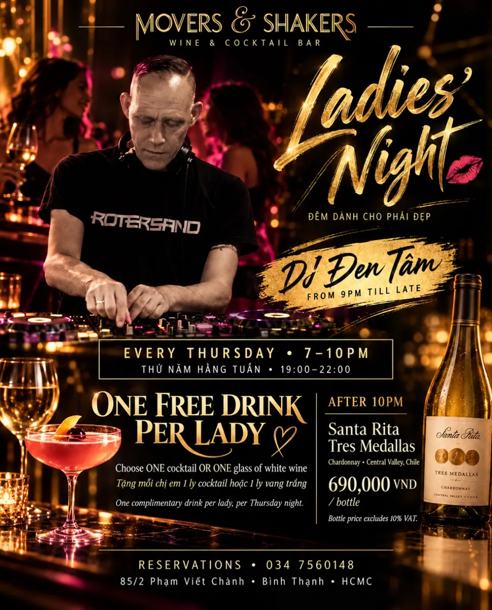 Thursday Ladies’ Night with Đen Tâm announcement artwork