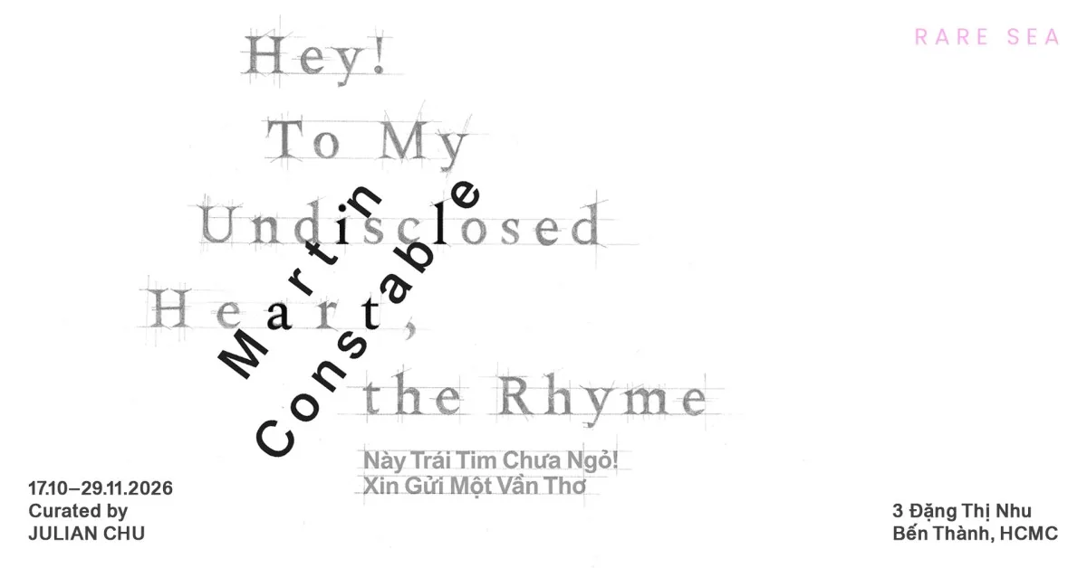 Rare Sea Martin Constable exhibition cover with title and 17 October to 29 November 2026 dates